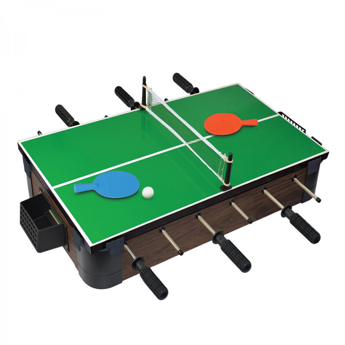20" 5in1 Wood Tabletop Foosball (+Ping Pong + Chess + Checker