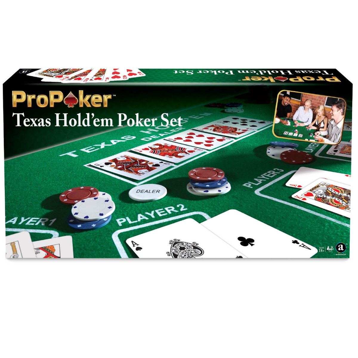 ProPoker 300 Poker Chips With Felt Mat