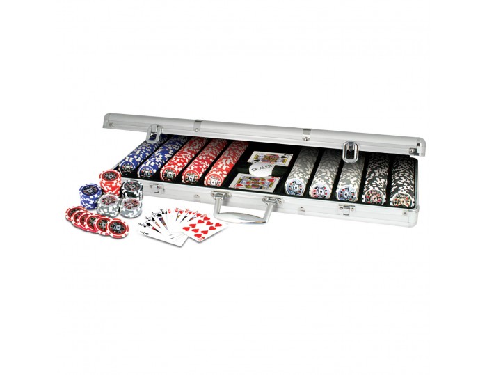 ProPoker 500 11.5g Laser Poker Chips In Aluminum Case