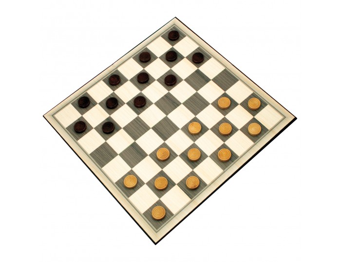 Chess Wooden Checkers Folding Board Game Box Set Vintage Checkers