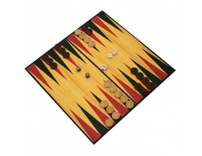Deluxe Wood Backgammon in Gift Box