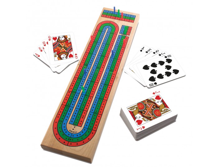 Deluxe Wood Cribbage in Gift Box