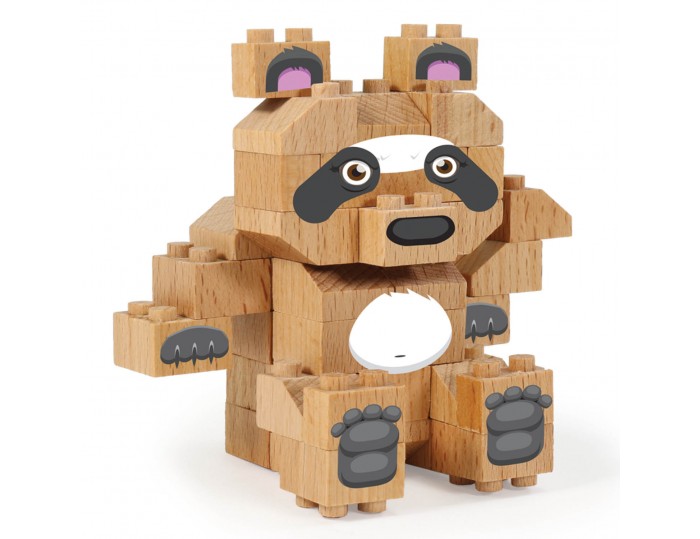 WWF Wood Brick Collectible Figures - Panda