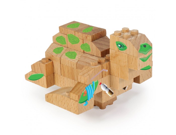 WWF Wood Brick Collectible Figures - Sea Turtle