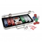 ProPoker 300 11.5g  Poker Chips In Stunning Silver Aluminum Case with DVD