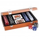 ProPoker 200 11.5g Poker Chips In Rose Wood Case with DVD