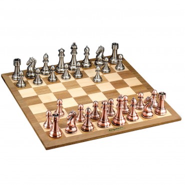 KASPAROV Grandmaster Silver & Bronze Chess Set