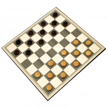 Deluxe Wood Checkers in Gift Box