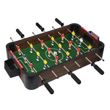 24" 5-in-1 Wood Tabletop Foosball (+Ping Pong + Chess + Checker + Backgammon）