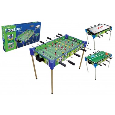 32” Triple-Play Wood Foosball Table & Tabletop (+Ping Pong + Slide Hockey)