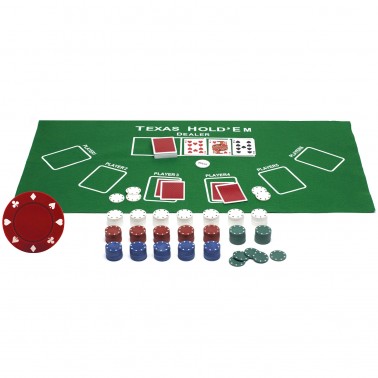 ProPoker 300 Poker Chips With Felt Mat & DVD