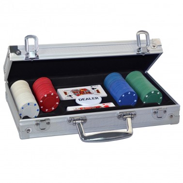 ProPoker 200 Poker Chips In Aluminum Case with DVD