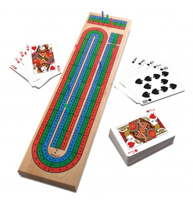 Deluxe Wood Cribbage in Gift Box