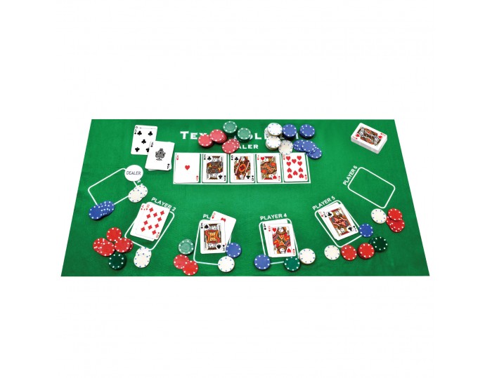 ProPoker 200 Poker Chips With Felt Mat