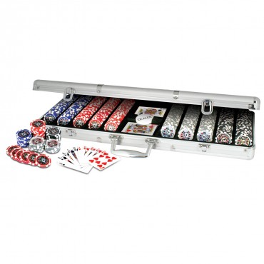 ProPoker 500 11.5g Laser Poker Chips In Aluminum Case
