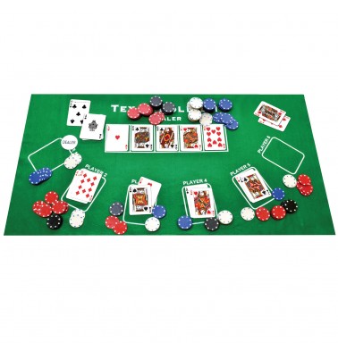 ProPoker 200 Poker Chips With Felt Mat & DVD
