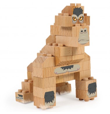 WWF Wood Brick Collectible Figures - Gorilla