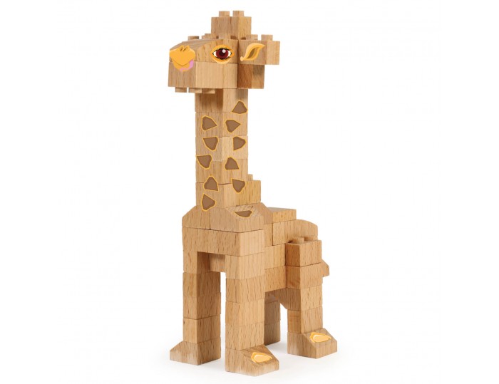 WWF Wood Brick Collectible Figures - Giraffe
