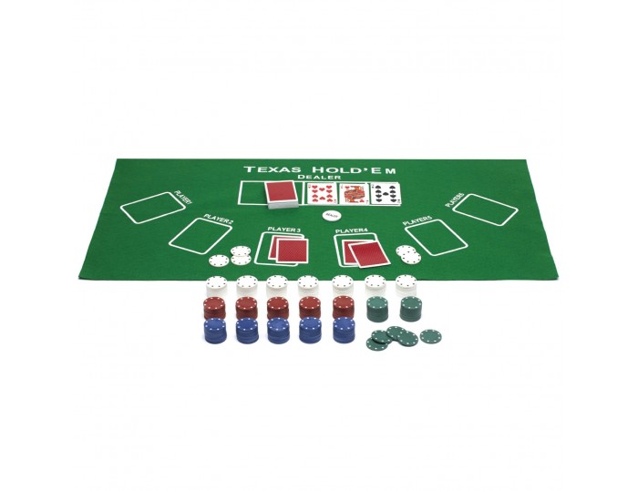 ProPoker 300 Poker Chips With Felt Mat