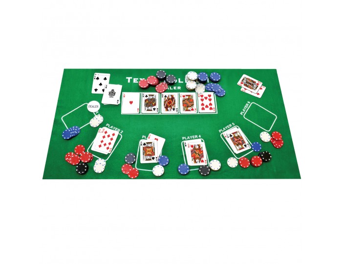 ProPoker 200 Poker Chips With Felt Mat & DVD