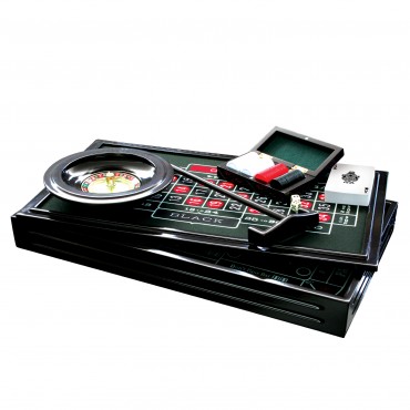 ProPoker 4-in-1 Wooden Casino Set