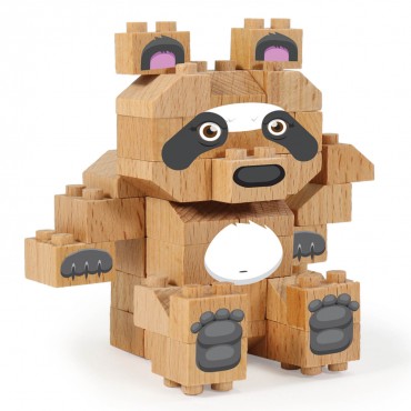 WWF Wood Brick Collectible Figures - Panda