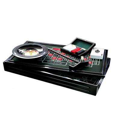 ProPoker 4-in-1 Wooden Casino Set