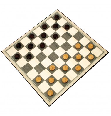 Deluxe Wood Checkers in Gift Box